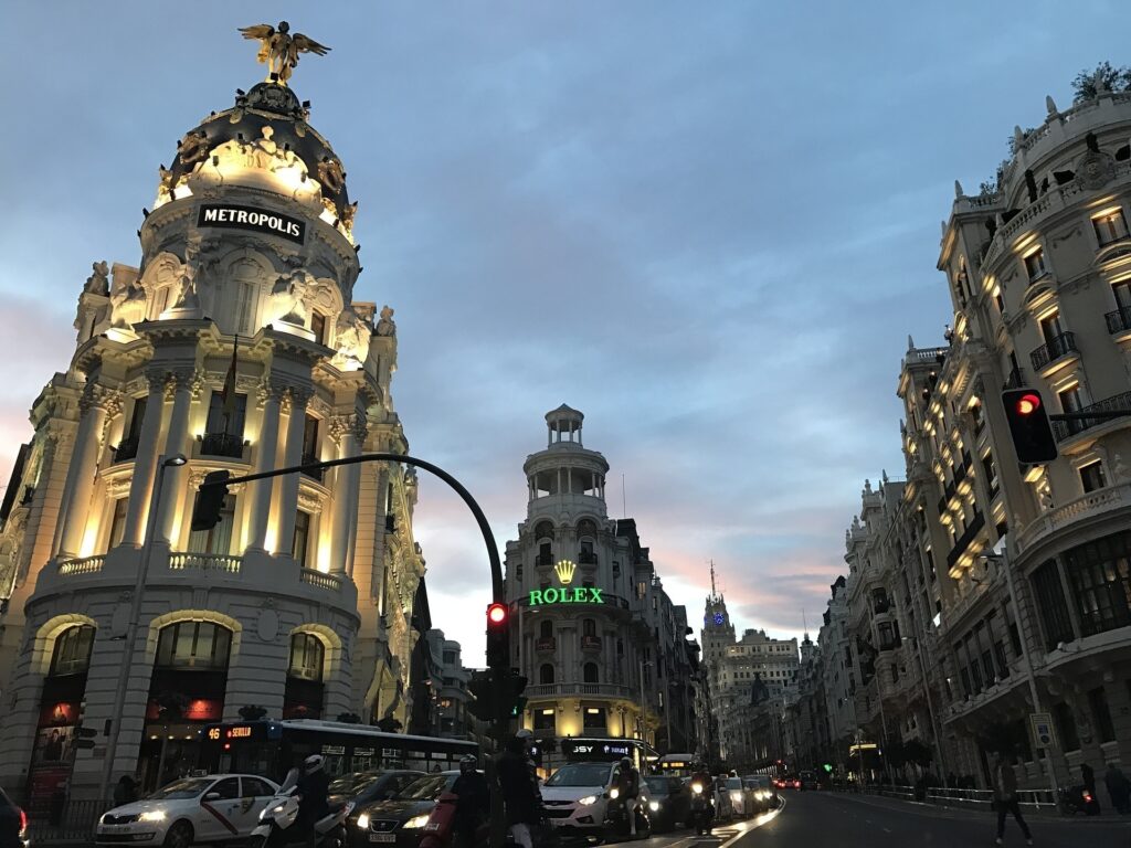 Gran Via, em Madri