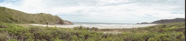 Vista panorâmica da praia do canto 