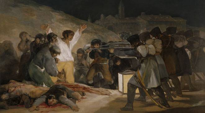 Los Fusilamientos de 3 de mayo, um dos quadros mais expressivos da resistência à invasão Francesa no ano de 1808