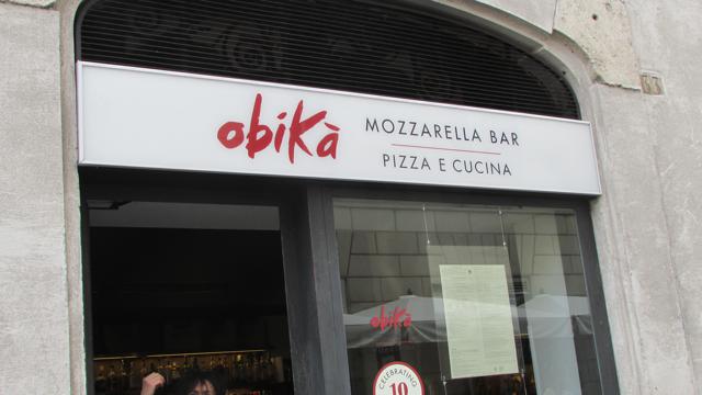 ObiKá Mozzarella bar, no campo de Fiori