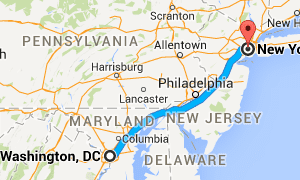 Como ir de NY para Washington DC