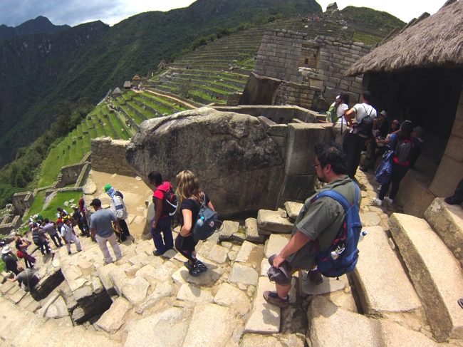 Chegando em Machu Picchu