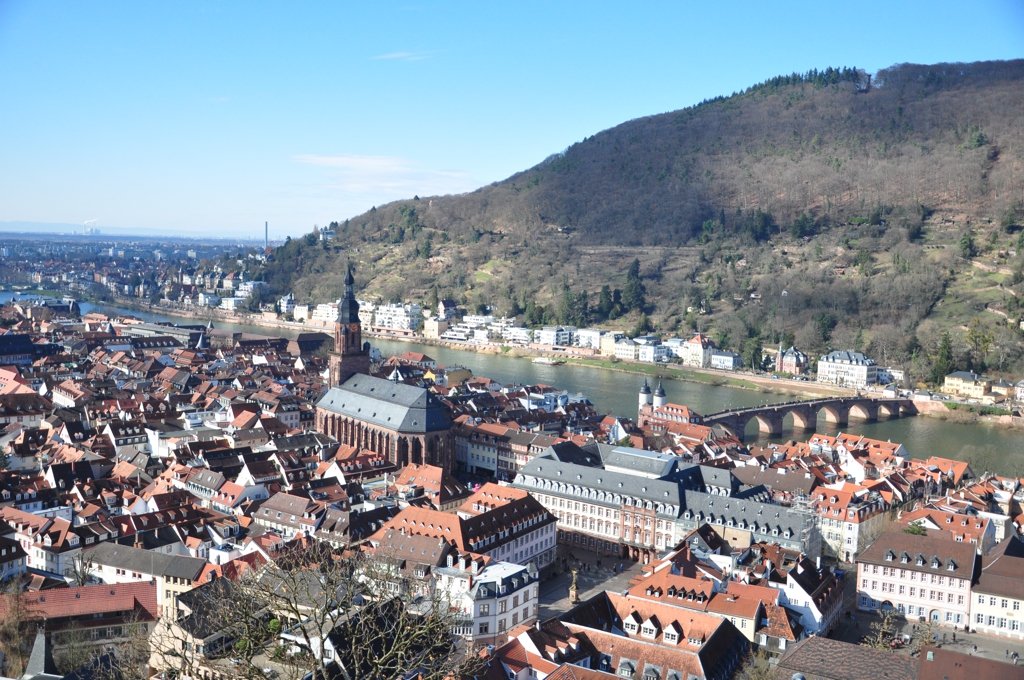 Vista da cidade de Heidelberg a partir do castelo