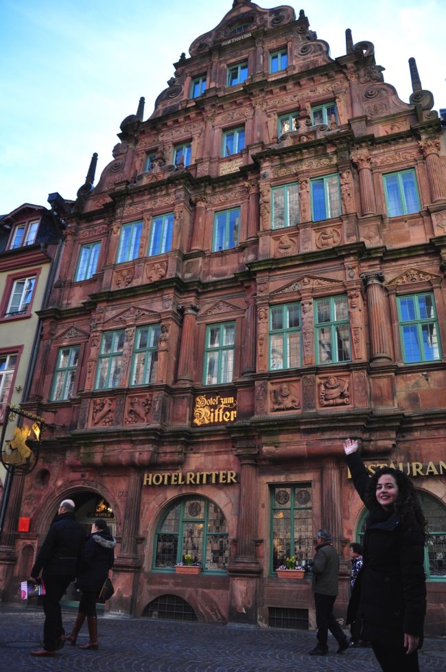 Nosso hotel em Heidelberg, o histórico Zum Ritter