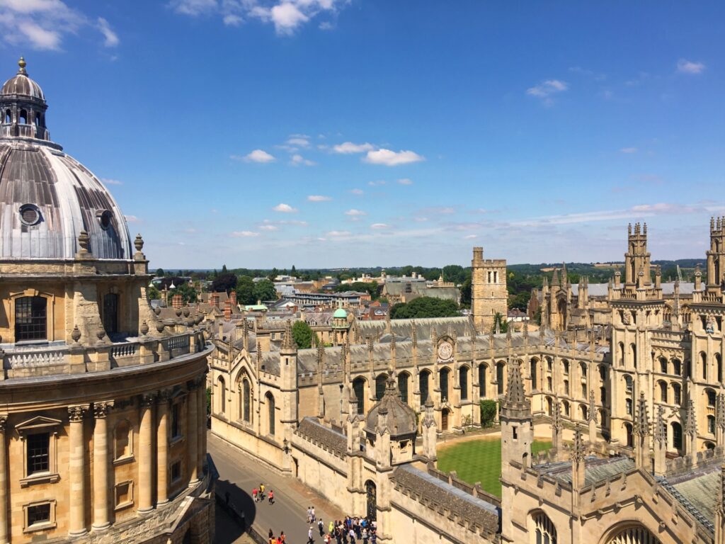 Vista para Oxford da Torre da University Church