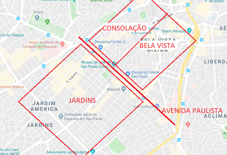 Mapa Brasil Sao Paulo Destacado