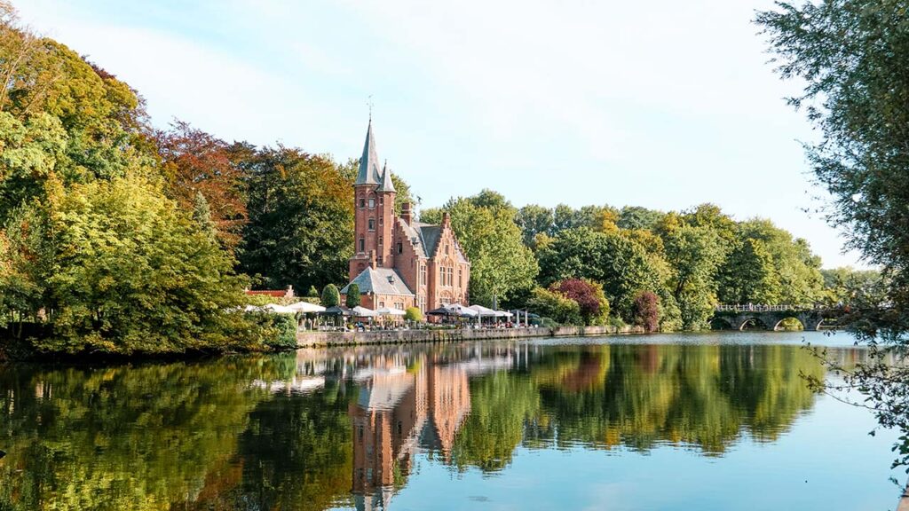 Minnewaterpark, parque em Bruges.
