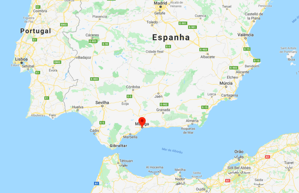onde fica Málaga