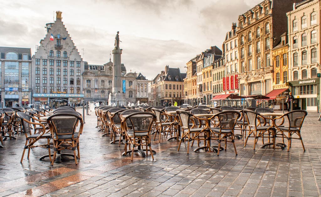 praça da cidade francesa de Lille
