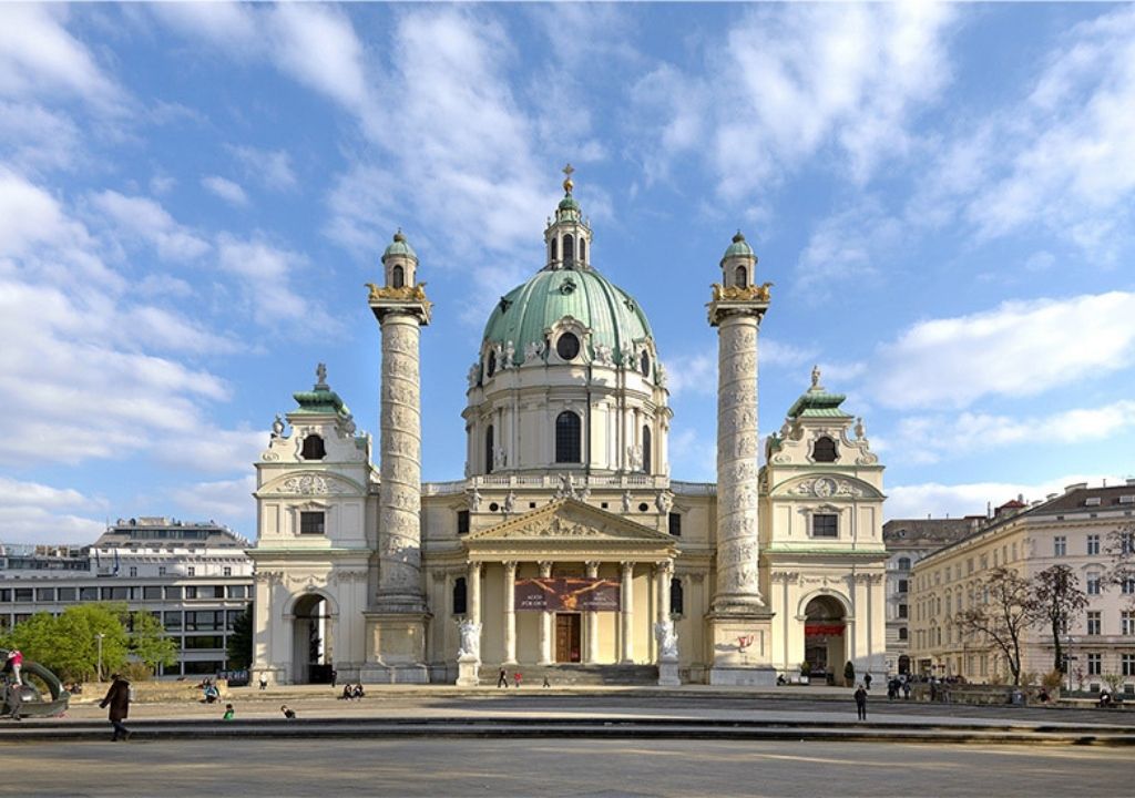 o que fazer em Viena-Karlskirche Igreja de São Carlos Viena