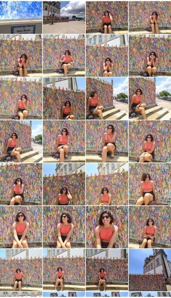 Pint de fotos de viagem repetidas