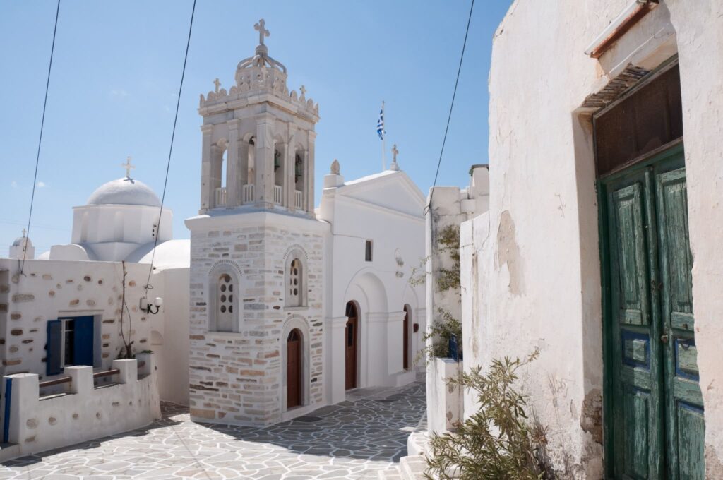 Igreja em Marpissa Paros Grécia