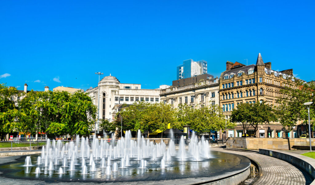 Piccadilly Gardens Manchester Inglaterra