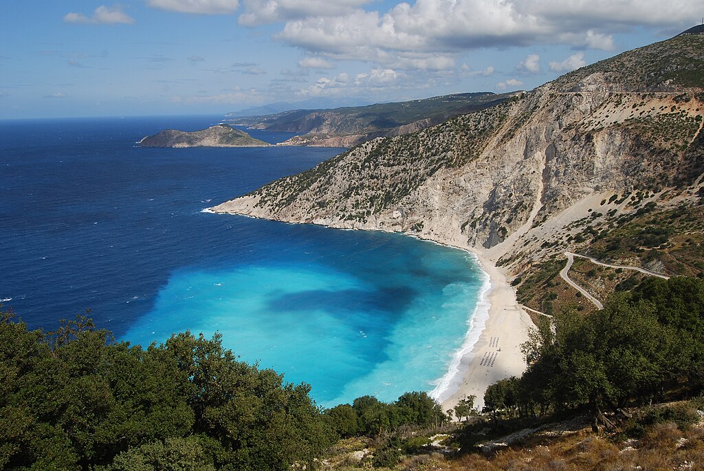 praias da Grécia: Myrtos Kefalonia